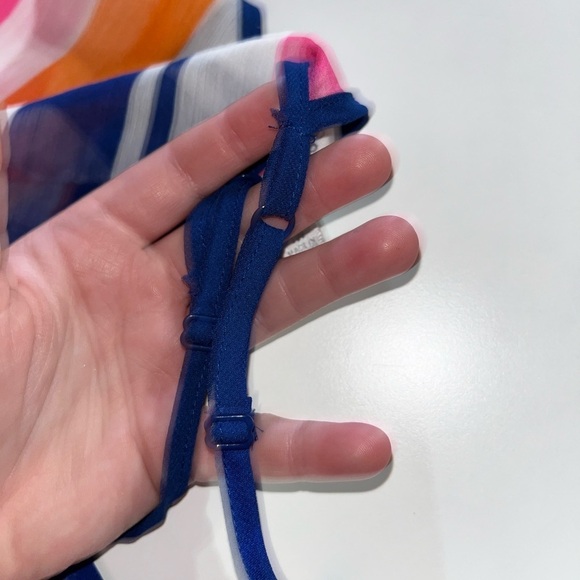 Charming Charlie Fruit Stripe Chiffon Camisole Y2K Tank Tops Vintage Versona - Picture 6 of 6